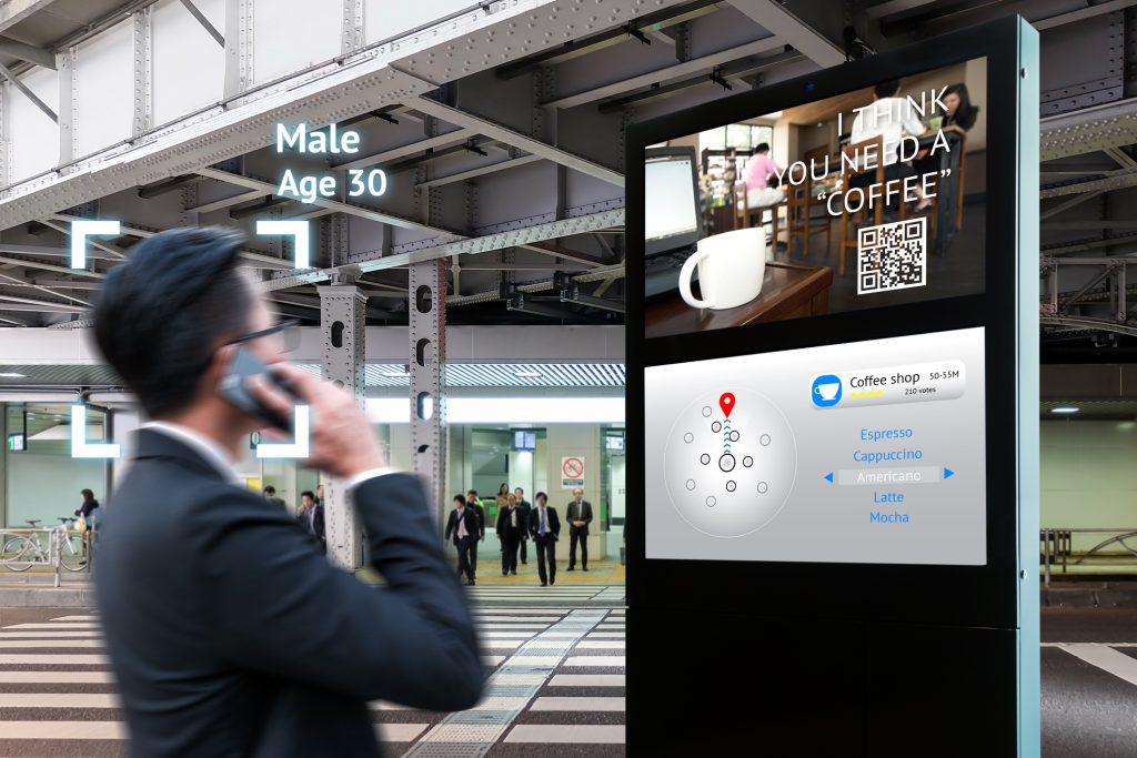 eSIM billboards and signage